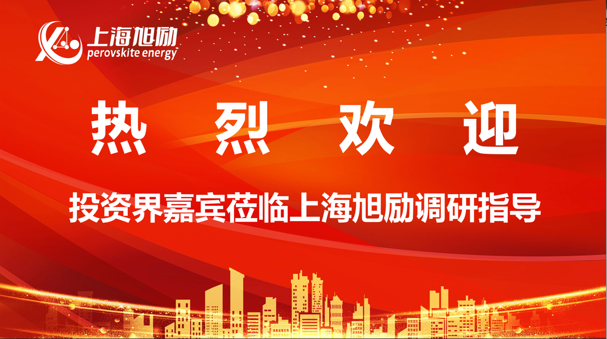上海旭励成功举办钙钛矿产业分会首次企业走访调研活动